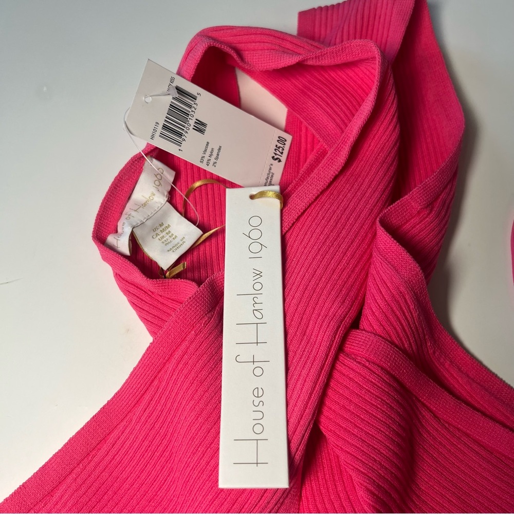 House of Harlow 1960 Candy Kiss Cross Strap Top‎ HH10119 NWT $125 Medium